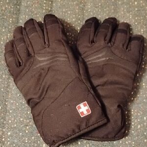Swiss Tech Black Winter Gloves